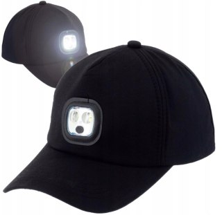 Czapka z daszkiem z latarką led oświetlenie XJ5689