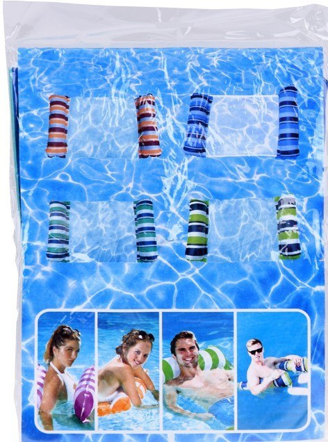 Dmuchany czerwony materac do pływania Hamak wodny na basen i plażę SP0759 CZ