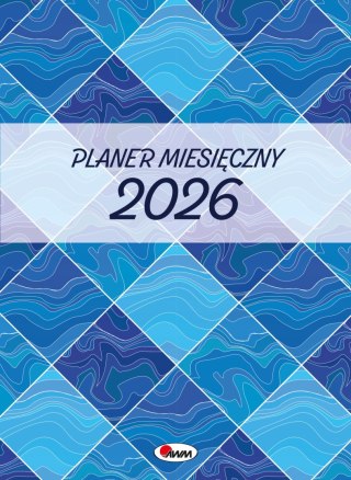 Kalendarz planer miesięczny duży 2026 A4