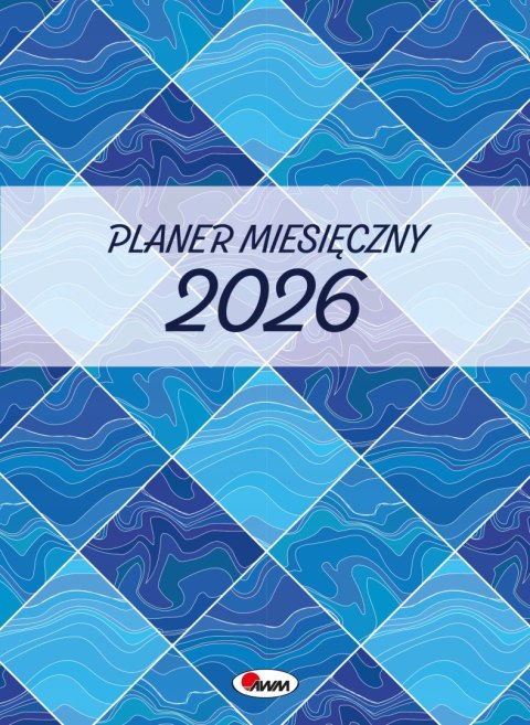Kalendarz planer miesięczny duży 2026 A4