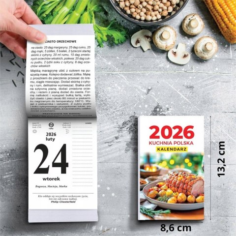 Kalendarz zdzierak 2026 KUCHNIA POLSKA