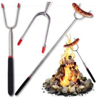 Kij do ogniska widelec teleskopowy stalowy ognisko 26-86cm kijki XJ5838
