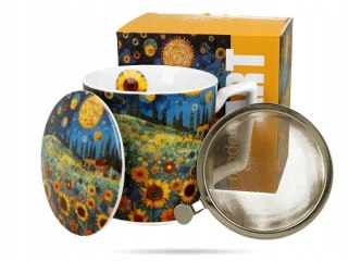 Kubek 450ml z zaparzaczem SUNFLOWER FIELD