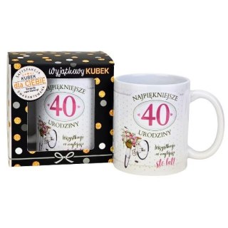 Kubek na 40 urodziny dla kobiety (rower) 3309-UR19-40