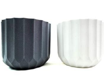 Osłonka doniczka dekoracyjna gruby plastik 9,5 x 10cm