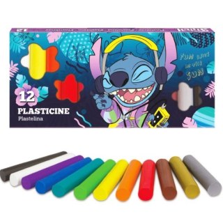 Plastelina szkolna pastelowa 12 kolorów LILO I STITCH 1989 5374