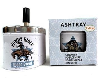 Popielniczka metalowa obrotowa 9 x 8cm