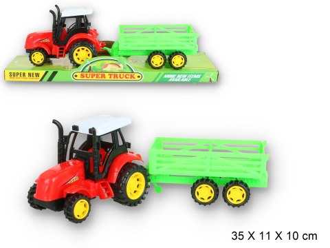 Traktor z przyczepą