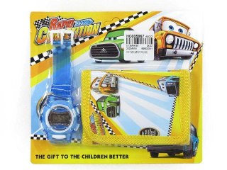 Zestaw portfel + zegarek 17 x 15cm AUTA BZES7319