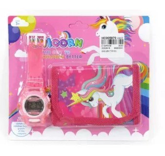 Zestaw zegarek + portfel Księżniczki na blistrze