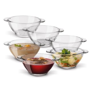 Bulionówka szklana miseczka do zup z 2 uchwytami