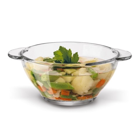 Bulionówka szklana miseczka do zup z 2 uchwytami