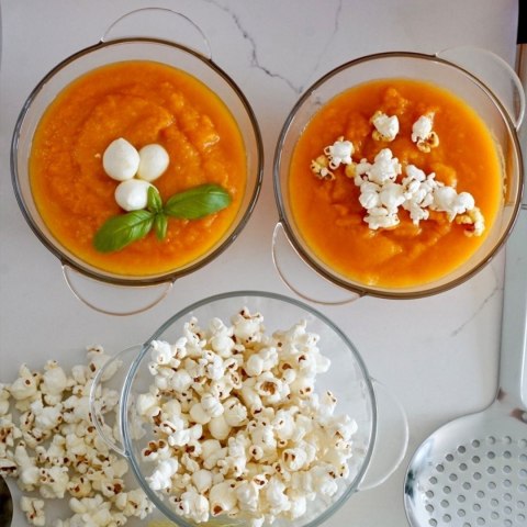 Bulionówka szklana miseczka do zup z 2 uchwytami