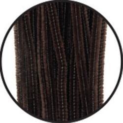 Druty druciki pluszowe kreatywne brązowe 40 szt. DPK-23