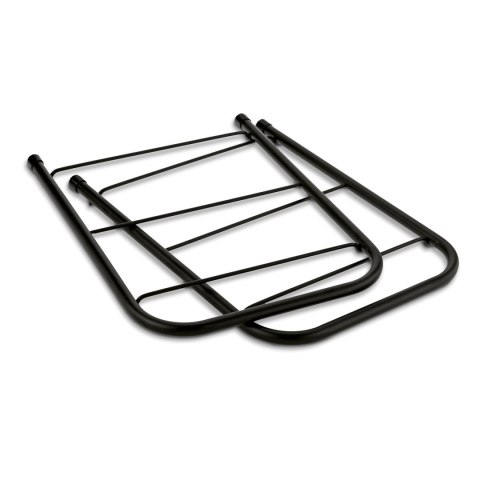 Dwupoziomowy ociekacz do naczyń z uchwytem na deskę do krojenia i pojemnikiem na sztućce Nova 53 x 33 x 24 cm czarna