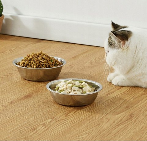 Miska metalowa gastronomiczna na sałatkę owoce 23cm 1006