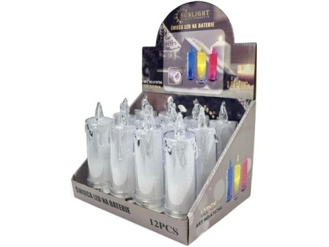 Świeczka led / wkład do zniczy 18cm sla7079a-assorted