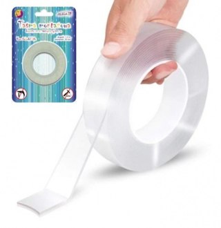 Taśma samoprzylepna NANO przezroczysta dwustronna montażowa 20mm x 1,5 m PSD-2397