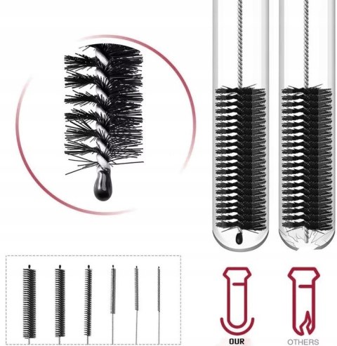 Zestaw szczotek czyścik do słomek rurek auta wyciory 10szt. PID0899